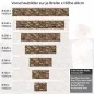 Preview: Küchenrückwand Folie Antike Naturziegel Steinwand Höhe 60cm