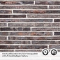 Preview: Küchenrückwand Folie Klinkerstreifen Detailbild 2