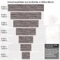 Preview: Küchenrückwand Folie Klinkerstreifen Höhe 80cm