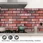 Preview: Küchenrückwand Folie Rote Ziegel Backsteine - Nostalgie für die Küche Detailbild 1