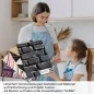 Preview: Küchenrückwand Folie Schwarze Backsteine A4 Muster