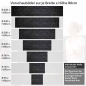 Preview: Küchenrückwand Folie Schwarze Backsteine Höhe 80cm