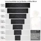 Preview: Küchenrückwand Folie Schwarze Backsteine Höhe 80cm