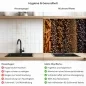 Preview: Küchenrückwand Platte Aromatische Gewürzstreifen Produktdetailbild 2: Hygiene und Gesundheit!