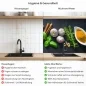 Preview: Küchenrückwand Platte Chili & Gewürze auf Tafel Produktdetailbild 2: Hygiene und Gesundheit!