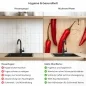 Preview: Küchenrückwand Platte Scharfe Chili‑Schoten Produktdetailbild 2: Hygiene und Gesundheit!