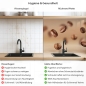 Preview: Küchenrückwand Platte Mokka Bohnen Motion Produktdetailbild 2: Hygiene und Gesundheit!