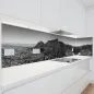 Preview: Küchenrückwand Platte Monochrome Berge Artikelbild 1