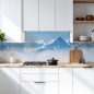 Preview: Küchenrückwand Platte Berge im Eisigem Gletscher Hauptbild 1