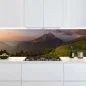Preview: Küchenrückwand Platte Landschaft im Sonnenuntergang Artikelbild 1