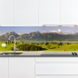 Preview: Küchenrückwand Platte Grüne Weide & Bergpanorama Artikelbild 2