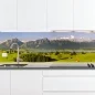 Preview: Küchenrückwand Platte Grüne Weide & Bergpanorama Artikelbild 2