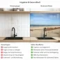 Preview: Küchenrückwand Platte Spaziergang am Nordsee Produktdetailbild 2: Hygiene und Gesundheit!