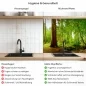 Preview: Küchenrückwand Platte Idyllischer Wald Produktdetailbild 2: Hygiene und Gesundheit!