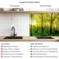Preview: Küchenrückwand Platte Grüner Waldtraum Produktdetailbild 2: Hygiene und Gesundheit!