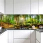 Preview: Küchenrückwand Platte Wald im Lichtspiel Artikelbild 1