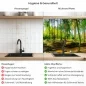 Preview: Küchenrückwand Platte Wald im Lichtspiel Produktdetailbild 2: Hygiene und Gesundheit!