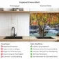 Preview: Küchenrückwand Platte Herbstlicher Wasserfall im Wald Produktdetailbild 2: Hygiene und Gesundheit!