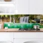 Preview: Küchenrückwand Platte Wasserfall im Tropischen Wald Artikelbild 1