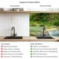 Preview: Küchenrückwand Platte Wasserfall im Regenwald Produktdetailbild 2: Hygiene und Gesundheit!