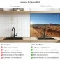 Preview: Küchenrückwand Platte Wüstenpanorama Produktdetailbild 2: Hygiene und Gesundheit!