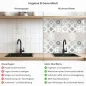 Preview: Küchenrückwand Platte Sanftes Beige Patchwork Mosaik Produktdetailbild 2: Hygiene und Gesundheit!