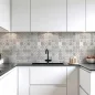Preview: Küchenrückwand Platte Patchwork‑Design in Sandtönen Hauptbild 1
