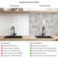 Preview: Küchenrückwand Platte Patchwork‑Design in Sandtönen Produktdetailbild 2: Hygiene und Gesundheit!