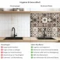 Preview: Küchenrückwand Platte Rustikales Patchwork in warmen Brauntönen Produktdetailbild 2: Hygiene und Gesundheit!