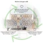 Preview: Küchenrückwand Platte Kupfer & Sonnengelbes Patchwork Design Produktdetailbild 1: Küchen-Sorgen ade!