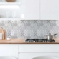 Preview: Küchenrückwand Platte Graue Patchwork Artikelbild 1