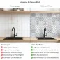 Preview: Küchenrückwand Platte Graue Patchwork Produktdetailbild 2: Hygiene und Gesundheit!