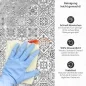 Preview: Küchenrückwand Platte Diagonales Graues Rautenmuster Produktdetailbild 3: Reinigung leicht gemacht!