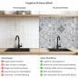 Preview: Küchenrückwand Platte Portugiesische Raute Kacheln in Grau Produktdetailbild 2: Hygiene und Gesundheit!