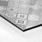 Preview: Küchenrückwand Platte Monochrome Azulejo‑Rauten in Grau Hover-Bild