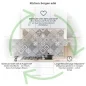 Preview: Küchenrückwand Platte Monochrome Azulejo‑Rauten in Grau Produktdetailbild 1: Küchen-Sorgen ade!