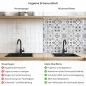 Preview: Küchenrückwand Platte Klassisches Patchwork in dezentem Grauton Produktdetailbild 2: Hygiene und Gesundheit!