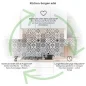Preview: Küchenrückwand Platte Fliesenornamente in Grautönen Produktdetailbild 1: Küchen-Sorgen ade!