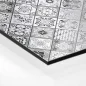 Preview: Küchenrückwand Platte Portugiesische Fliesenoptik in Graustufen Hover-Bild