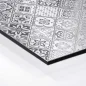 Preview: Küchenrückwand Platte Filigranes Rauten‑Mosaik in Grau Hover-Bild
