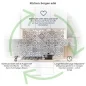 Preview: Küchenrückwand Platte Filigranes Rauten‑Mosaik in Grau Produktdetailbild 1: Küchen-Sorgen ade!