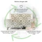 Preview: Küchenrückwand Platte Olivgrün‑Weiß Mediterranes Fliesenmuster Produktdetailbild 1: Küchen-Sorgen ade!