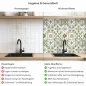 Preview: Küchenrückwand Platte Olivgrün‑Weiß Mediterranes Fliesenmuster Produktdetailbild 2: Hygiene und Gesundheit!