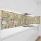 Preview: Küchenrückwand Platte Mosaik Patchwork Vintage Artikelbild 1