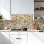 Preview: Küchenrückwand Platte Mosaik Patchwork Vintage Hauptbild 1