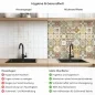 Preview: Küchenrückwand Platte Fliesenmuster in warmen Naturfarben Produktdetailbild 2: Hygiene und Gesundheit!