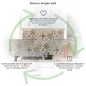 Preview: Küchenrückwand Platte Erdiges Olivgrün & Zartes Salbeigrün Patchwork Produktdetailbild 1: Küchen-Sorgen ade!