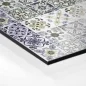 Preview: Küchenrückwand Platte Lavendel‑Olive Mosaik im Azulejo‑Stil Hover-Bild