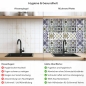 Preview: Küchenrückwand Platte Lavendel‑Olive Mosaik im Azulejo‑Stil Produktdetailbild 2: Hygiene und Gesundheit!