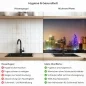 Preview: Küchenrückwand Platte Skylines im Schimmer der Nacht Produktdetailbild 2: Hygiene und Gesundheit!